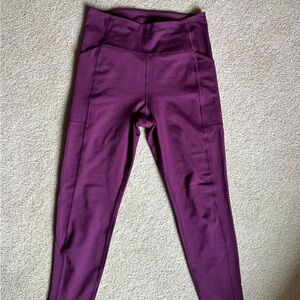 girlfriend collective - side pocket cropped high waisted leggings